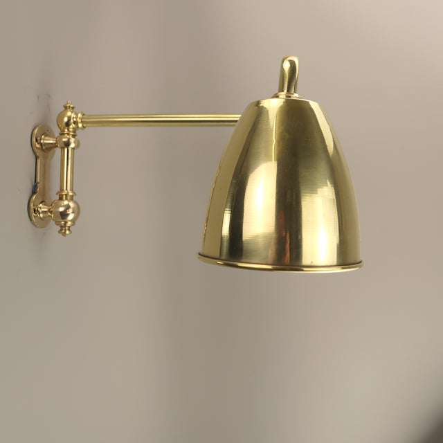 Art Deco British Adjustable Wall-Mounted Reading Lamp with Dual Swivel Arms, 1920s For Sale - Image 18 of 18
