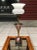 Amethyst Sculptural Purple Tulip Table Torchiere With Milk Glass Diffuser Manner of Gerald Thurston for Lightolier For Sale - Image 8 of 13