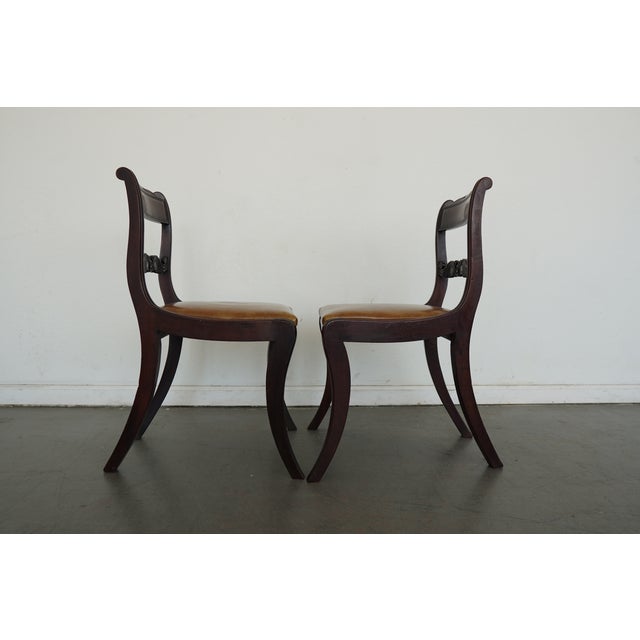 Vintage Regency-Style Side Chairs (Set of 2) For Sale In Austin - Image 6 of 18
