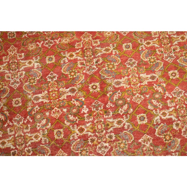 Persian Large Herati Rare Size Persian Mahal Rug no. 10948 For Sale - Image 3 of 16