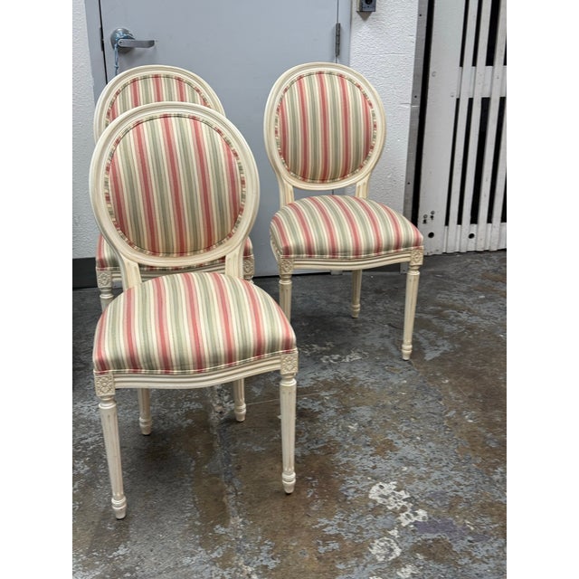 Ethan Allen Louis XVI-Style Side Chairs, Set of Four For Sale - Image 9 of 12