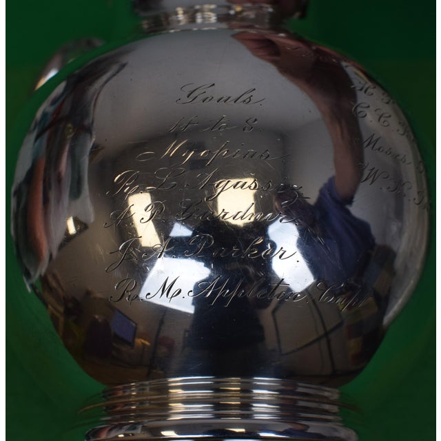 Harry Payne Whitney Sterling Silver Pitcher Engraved Westchester Polo Cups Newport 1891 For Sale - Image 4 of 13