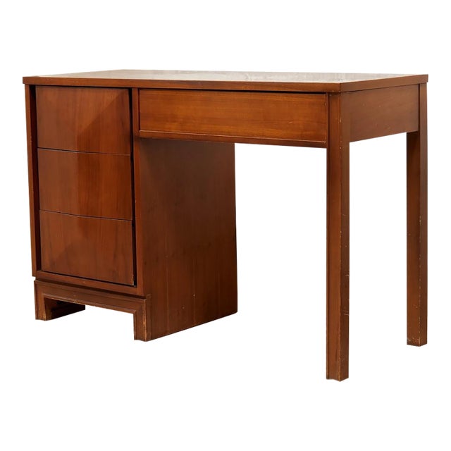 Vintage 4 Drawer Mid Century Desk For Sale