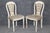 French Set of 10 Maison Jansen Balloon Back Paint Decorated Distressed Dining Chairs For Sale - Image 3 of 18