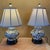 Chinoiserie Vintage Chinoiserie Porcelain Bird & Floral Table Lamps With Shades - a Pair For Sale - Image 3 of 18