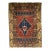 19th Century Handwoven Anatolian Village Area Rug, Wool, Red & Navy, 3' x 5' For Sale