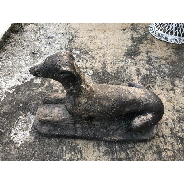Antique Garden Statue of a Dog Chairish