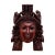 Vintage Hand-Carved Decorative Wooden Wall Hanging Sculpture From Spain For Sale - Image 11 of 12