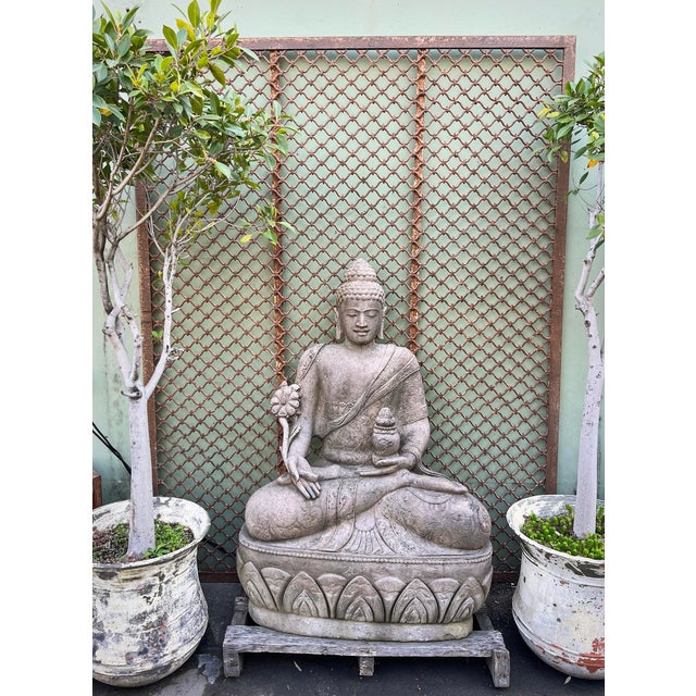 Vintage Old India Jali Iron Screen For Sale In Los Angeles - Image 6 of 7