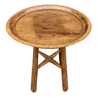 Andrianna Shamaris Mid-Century Couture Wabi Tray Side Table For Sale