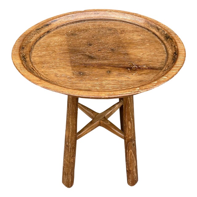 Andrianna Shamaris Mid-Century Couture Wabi Tray Side Table For Sale