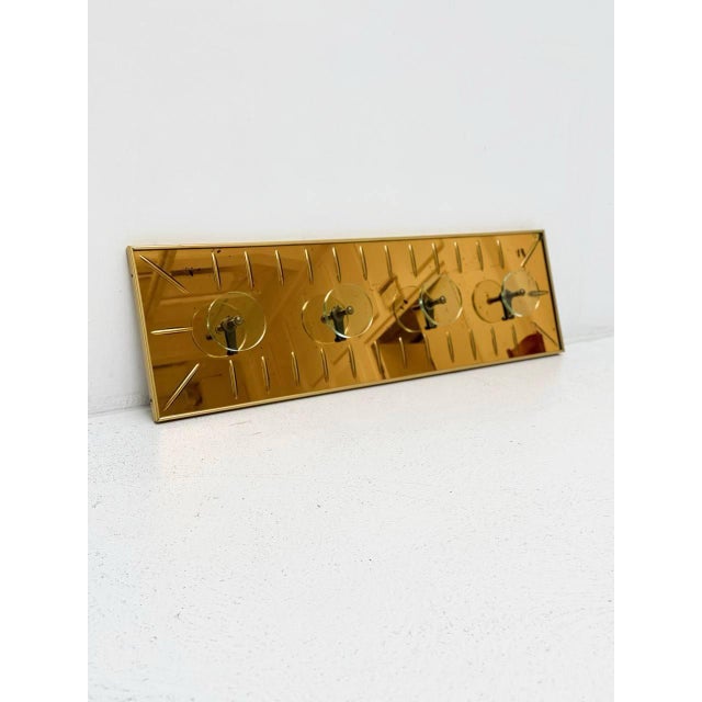 Metal Glass Wall-Mounted Coat Rack from Cristal Art, Turin, 1950s For Sale - Image 7 of 7