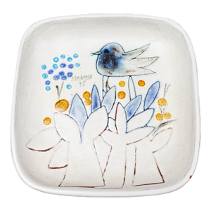 Susana Espinosa 1975 Signed MCM Puerto Rico Studio Art Pottery Plate Dish