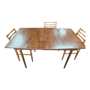 Mid-Century Modern Walnut Dining Table