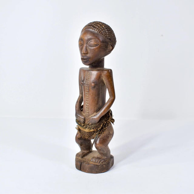 Early 20th Century Early 20th Century Tabwa Figure Miniature 11 Inch For Sale - Image 5 of 12