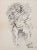 William Richard, Figure, Original Drawing, Mid 20th-Century For Sale
