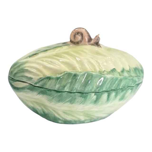 Mottahedeh Porcelain Lettuce Soup Tureen Rare Chairish