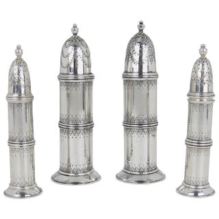 Marie Zimmermann Silver Salt and Pepper Shaker Set For Sale