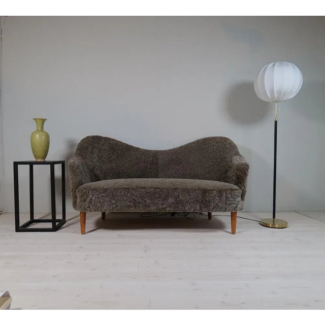 Mid-Century Brass and Black Leather Floor Lamp from Falkenbergs Belysning, Sweden, 1960s For Sale - Image 17 of 18