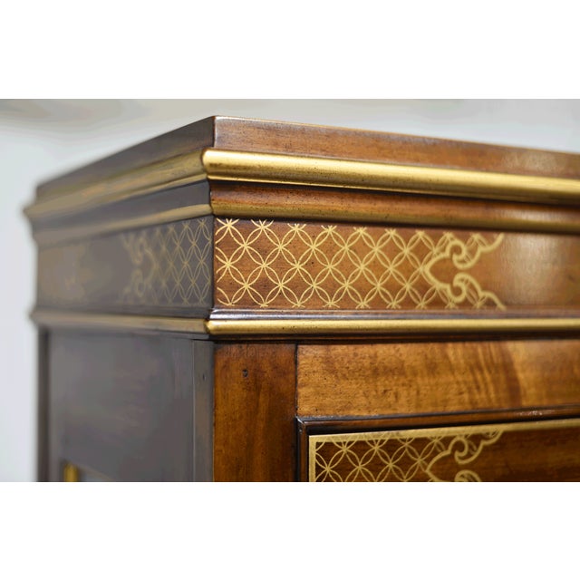 Mid Century Chinoiserie Campaign Lighted Display Curio by Drexel Heritage For Sale - Image 11 of 17