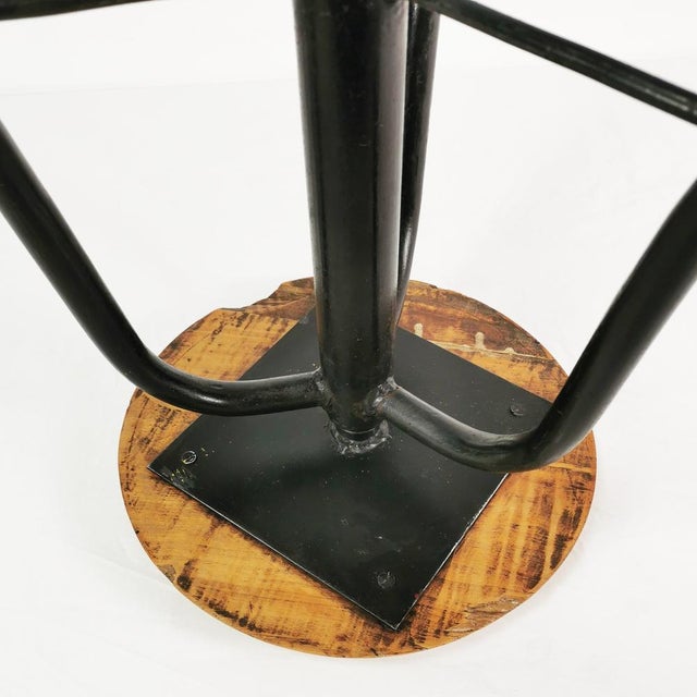 Black Bauhaus Swivel Stool, 1960s For Sale - Image 8 of 11