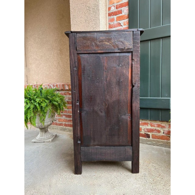 Antique French Cabinet Carved Oak Demeter Harvest Cornucopia Greek Goddess For Sale - Image 12 of 12