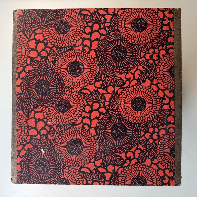 Wood Japanese Chiyogami Drawer Cabinet, 1940s For Sale - Image 7 of 13