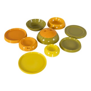 Space Age La Boule Modular Tableware from Villeroy & Boch, 1971, Set of 19 For Sale