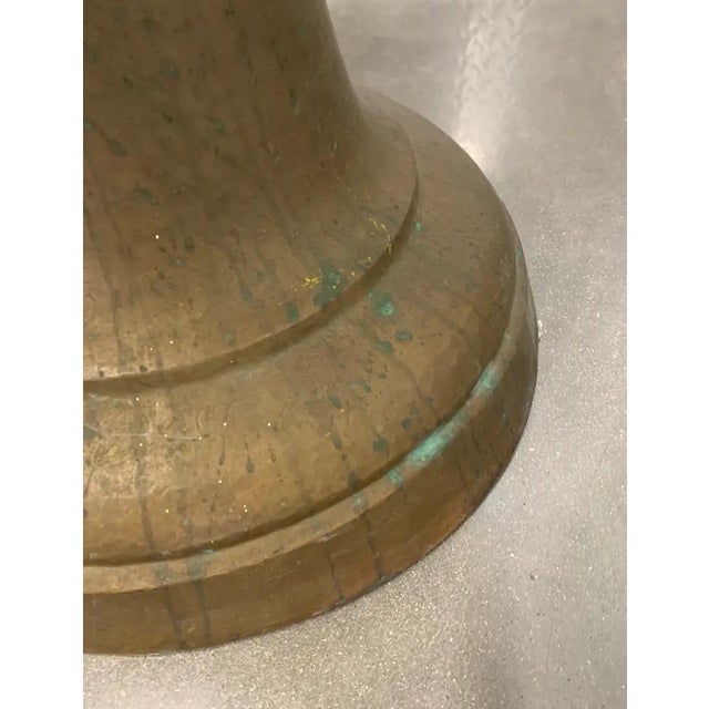 Late 19th Century Copper Urn Planter With Brass Lion-Head Ring Handles For Sale In Dallas - Image 6 of 11