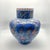 Ceramic Handmade Ceramic Large Iznik Vase (Monumental Size) Cobalt Blue Background Floral For Sale - Image 7 of 8
