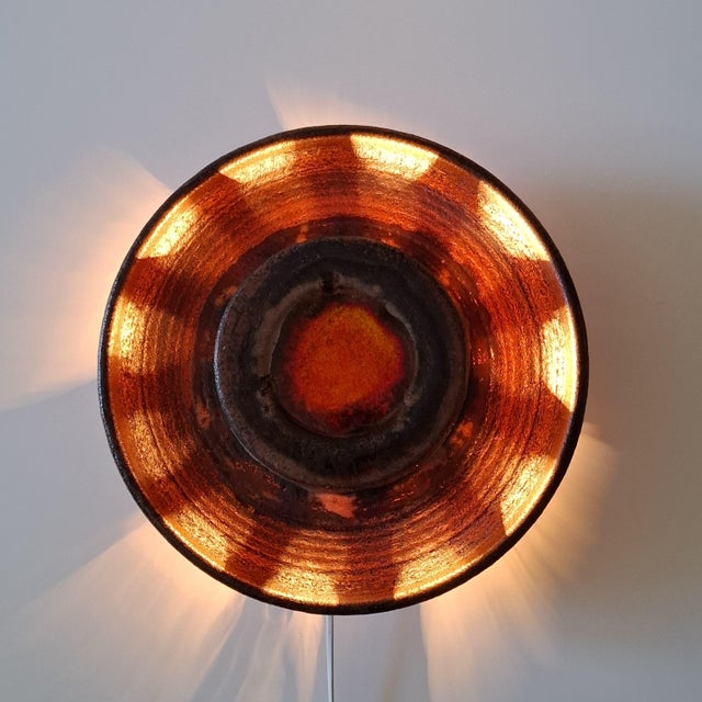 Scandinavian Ceramic Wall Lamp, Sweden, 1960s For Sale - Image 12 of 18