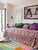 Contemporary Moroccan Rug | Handwoven Berber Wool Rug with Mint Field and Candy-Colored Drip Motifs This playful...