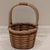 Vintage French Style Hand Woven Market Wicker Basket With Handles For Sale - Image 4 of 12