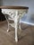 White Victorian Britannia Pub Tables in Cast Iron with Oak Tops, Set of 2 For Sale - Image 8 of 11
