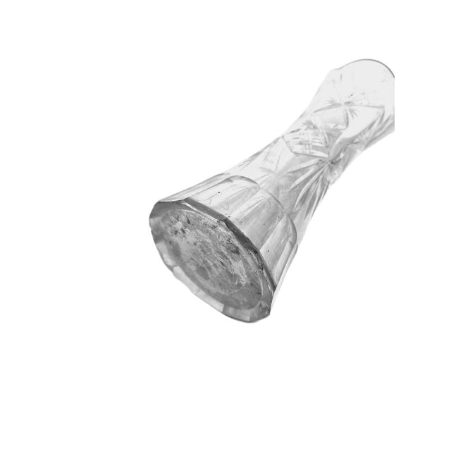 Vintage Polish Crystal Vase, 1930s For Sale - Image 9 of 16