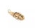 Metal Late 20th Century 20392 - Pearl Sapphire & Ruby 14k Yellow Gold Movable Clown Charm For Sale - Image 7 of 7