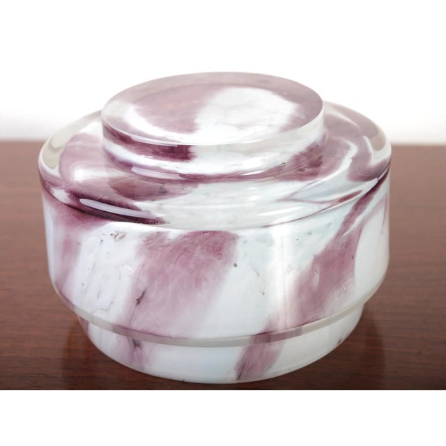 Mid-Century Modern Glass Bowl by Frantisek Koudelka for Glasswork Prachen, 1970s For Sale - Image 3 of 12