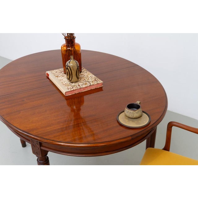 Danish Hepplewhite Oval Mahogany Dining Table from Farre Møbelfabrik, 1970s For Sale - Image 17 of 18