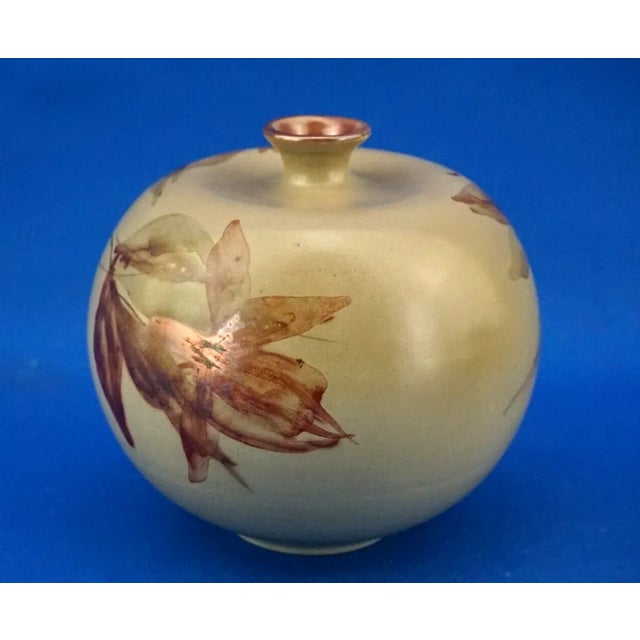 Ceramic Art Deco Gold Luster Ceramic Vase by Riccardo Gatti, Italy, 1930s For Sale - Image 7 of 18