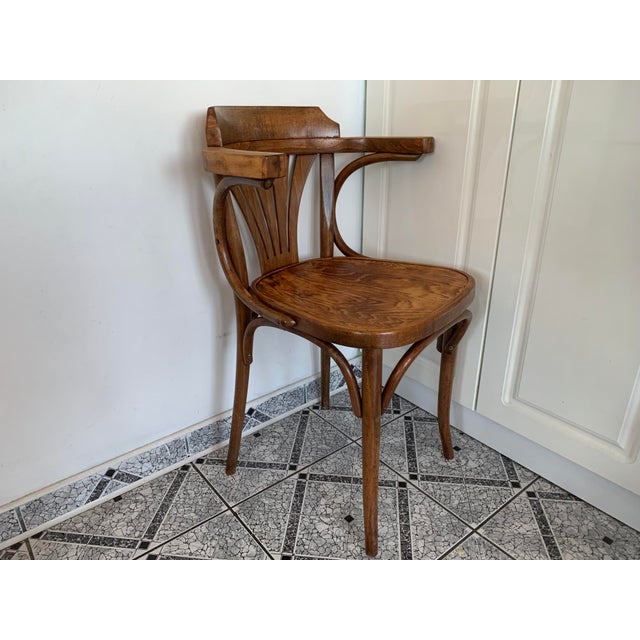 Bentwood Bistro Armchair, 1950s For Sale - Image 9 of 18