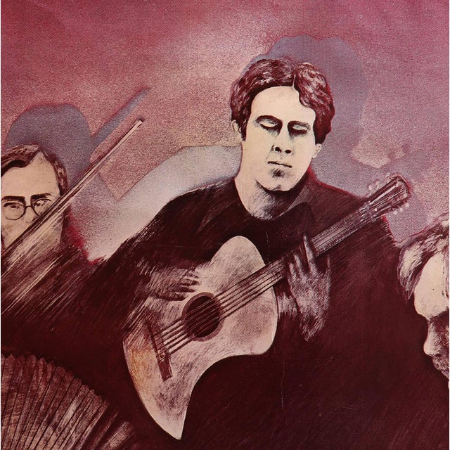 Cuarteto Cedron, Chances Poster 1977 Polydor, France. Cuarteto Cedron is a group of Argentine musicians. Not framed, has...