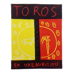 Picasso Lithograph 74 Toros en Vallaris Art in Posters