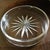 1930s Vintage Sterling Silver Footed Reticulated Bottle Coaster Pressed Glass Insert With Starburst Pattern For Sale - Image 5 of 6