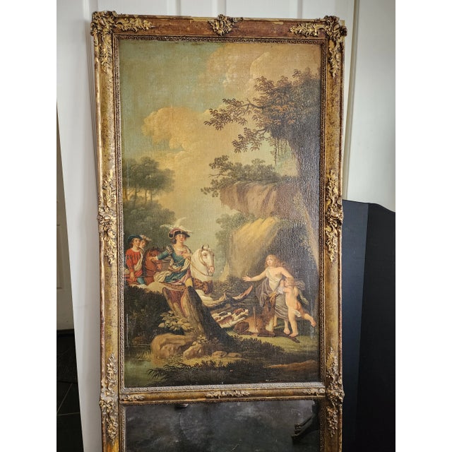 French Trumeau Mirror For Sale - Image 10 of 12