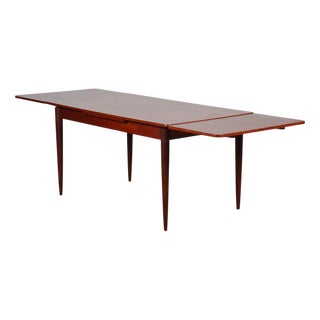 Rectangular Extendable Teak Dining Table, 1970s For Sale