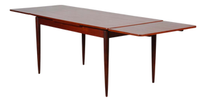 Rectangular Extendable Teak Dining Table, 1970s