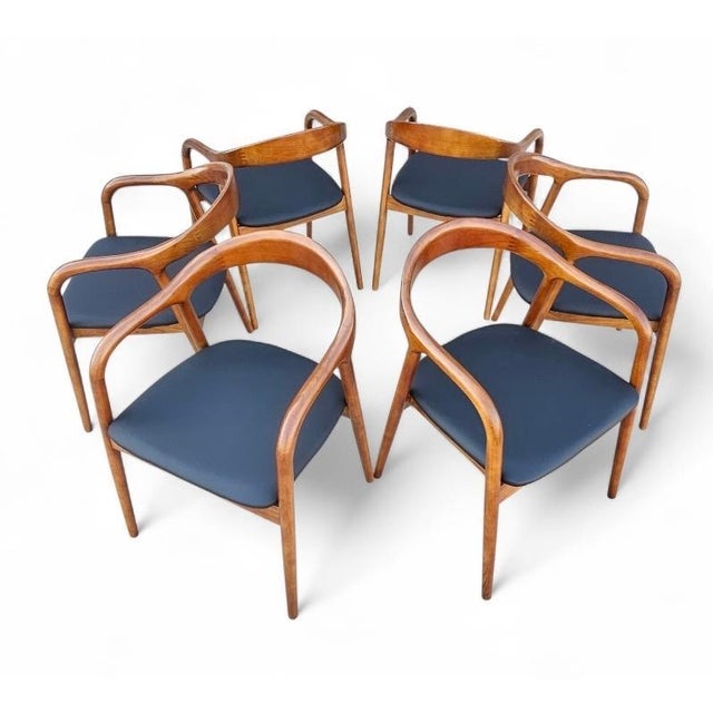 1990s Scandinavian Dining Chairs-Set of Six For Sale - Image 9 of 17