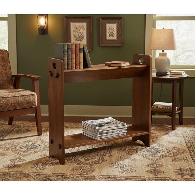 Arts & Crafts Mission / Arts and Crafts Book and Magazine Stand - Walnut For Sale - Image 3 of 6