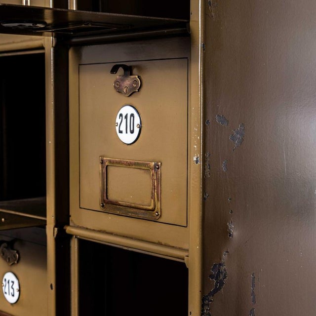 Metal French Industrial Metal Cabinet, 1920s For Sale - Image 7 of 11