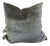 Steel Linen Velvet 22” Pillows-A Pair For Sale